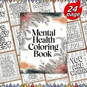 Mental Health Coloring Book